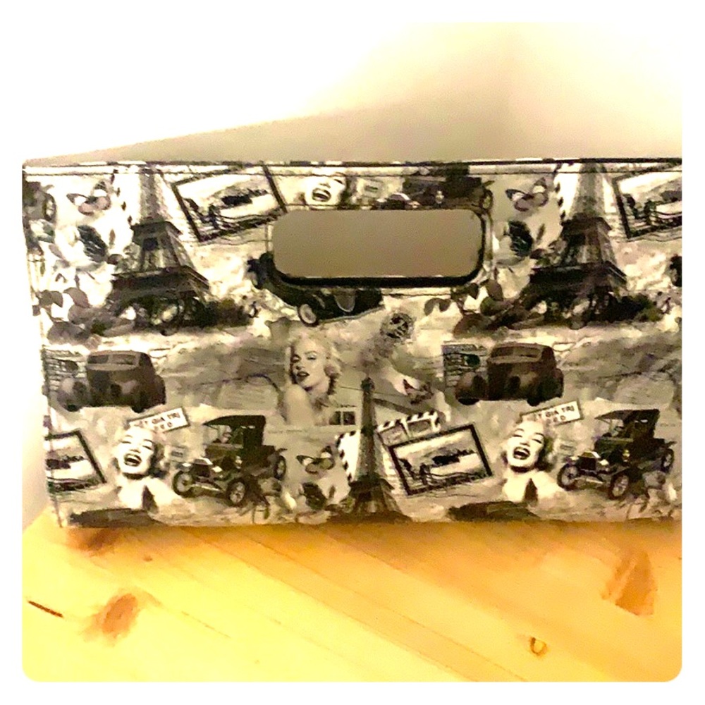Black and White Marilyn Monroe Clutch